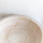 Hand-Carved Paulownia Wood Decorative Tray - 10