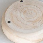 Hand-Carved Paulownia Wood Decorative Tray - 10