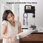 Wall-Mounted Key and Mail Holder with Shelf