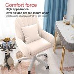 Modern Velvet Mid-Back Office Swivel Chair