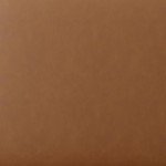 Caramel Brown Round Faux Leather Ottoman Bench