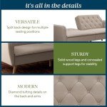 Novogratz Tallulah 83" Memory Foam Sofa Bed