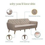 Novogratz Tallulah 83" Memory Foam Sofa Bed