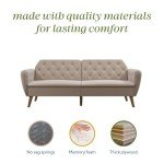Novogratz Tallulah 83" Memory Foam Sofa Bed