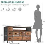 Versatile Dresser TV Stand with Power Outlet
