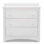 Bianca White 3 Drawer Dresser with Changing Top