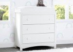 Bianca White 3 Drawer Dresser with Changing Top