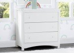Bianca White 3 Drawer Dresser with Changing Top