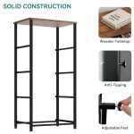 YITAHOME 4-Drawer Fabric Dresser with Wooden Top