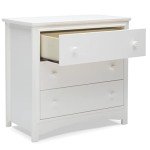 Bianca White 3 Drawer Dresser with Changing Top