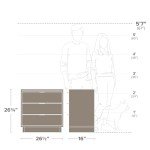 Modern Natural Oak Nightstand with 3 Drawers