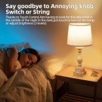 2-Piece Touch Lamps with USB Ports and Bulbs