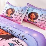 Black Girl Magic Comforter Set for Teens