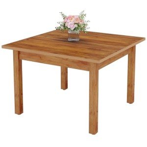 39" Square Dining Table for 4 - Brown Wood
