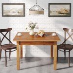 39" Square Dining Table for 4 - Brown Wood