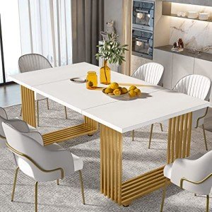 Tribesigns Modern Rectangular Dining Table for 6-8