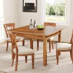 39" Square Dining Table for 4 - Brown Wood