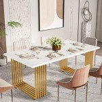 Tribesigns Modern Rectangular Dining Table for 6-8