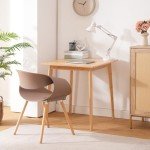 Compact Bamboo Square Dining Table for Two