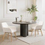 Mid Century Modern Upholstered Dining Chairs Set