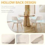 Mid Century Modern Upholstered Dining Chairs Set