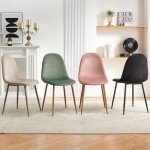 Modern Velvet Dining Chairs Set of 4 - Green