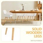 Mid Century Modern Upholstered Dining Chairs Set