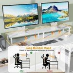 61'' White Computer Desk with File Cabinet & Shelves