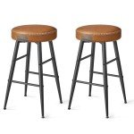 Set of 2 Mid-Century Modern Bar Stools