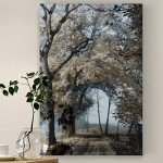 Forest Path Wall Art - Modern Canvas Decor
