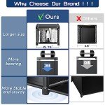 Mavivegue 18-Cube Black Bookcase and Storage Shelf
