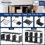 Mavivegue 18-Cube Black Bookcase and Storage Shelf