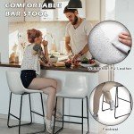 PUKAMI Set of 2 Modern Counter Height Bar Stools