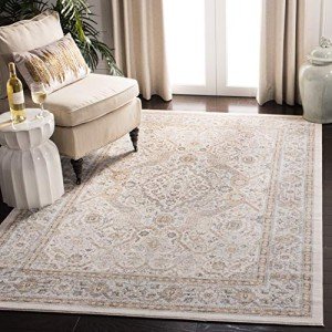 Cream & Beige Oriental Design Area Rug - 8' x 10