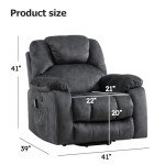 Phoenix Home Large Electric Lift Recliner with Massage