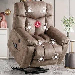 CANMOV Power Lift Recliner Chair with Massage & Heat