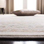Cream & Beige Oriental Design Area Rug - 8' x 10