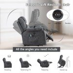 Phoenix Home Large Electric Lift Recliner with Massage