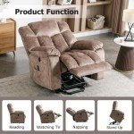 CANMOV Power Lift Recliner Chair with Massage & Heat