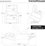 Irene House Dual Motor Lay Flat Recliner Sofa