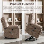 CANMOV Power Lift Recliner Chair with Massage & Heat