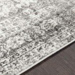 Desta Vintage Oriental Area Rug - Charcoal 5'3" x 7'3