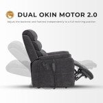 Irene House Dual Motor Lay Flat Recliner Sofa