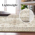 HILORUUG 5x7 Washable Vintage Area Rug