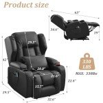 Power Lift Recliner Chair with Massage and Heat