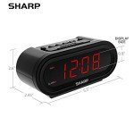 Automatic Digital Alarm Clock with Red LEDs