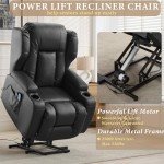 Power Lift Recliner Chair with Massage and Heat