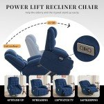 Power Lift Recliner Chair with Heat and Massage
