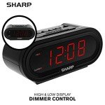 Automatic Digital Alarm Clock with Red LEDs