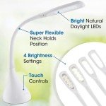 Adjustable OttLite LED Desk Lamp with Dimmable Light